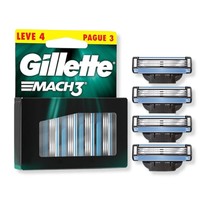 Carga de Aparelho para Barbear Gillette Mach3 4 Unidades Leve Mais Pague Menos