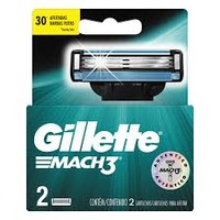 Carga de Aparelho para Barbear Gillette Mach3 2 Unidades