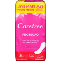 Protetor Diário Carefree Proteção Pacote 80 Unidades Leve Mais Pague Menos