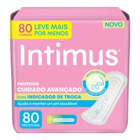 Protetor Diário sem Abas Intimus Pacote 80 Unidades Leve Mais Pague Menos
