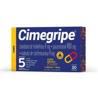 Cimegripe Cimed Caixa 20 Cápsulas