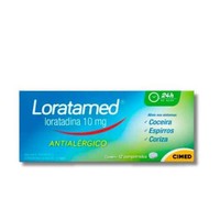 Antialérgico Loratamed Loratadina 10mg Cimed 12 Comprimidos